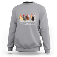 ute Christmas Chickens Sweatshirt Xmas Farm Animals - Wonder Print Shop