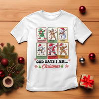 Religious Christmas T Shirt God Says I Am Xmas Christian Bible - Wonder Print Shop