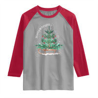 Merry and Bright Christmas Sleigh Raglan Shirt