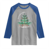 Merry and Bright Christmas Sleigh Raglan Shirt