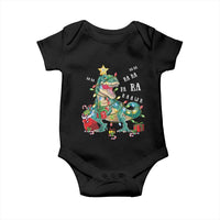 Dinosaur Christmas Baby Onesie Tree Lights Xmas Boys Men