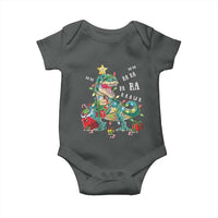 Dinosaur Christmas Baby Onesie Tree Lights Xmas Boys Men