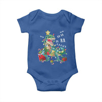 Dinosaur Christmas Baby Onesie Tree Lights Xmas Boys Men
