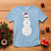 Funny Angry Snowman T Shirt Gangster Snowmen Rap Hip Hop - Wonder Print Shop