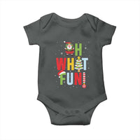 Funny Christmas Santa Baby Onesie Oh What Fun Christmas Tree And Wreath