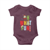 Funny Christmas Santa Baby Onesie Oh What Fun Christmas Tree And Wreath