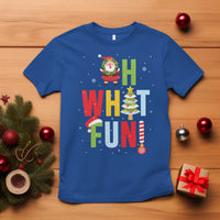 Funny Christmas Santa T Shirt Oh What Fun Christmas Tree And Wreath - Wonder Print Shop