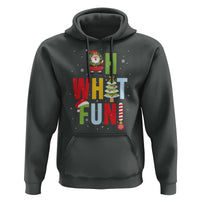 Funny Christmas Santa Hoodie Oh What Fun Christmas Tree And Wreath
