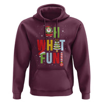 Funny Christmas Santa Hoodie Oh What Fun Christmas Tree And Wreath