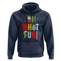 Funny Christmas Santa Hoodie Oh What Fun Christmas Tree And Wreath