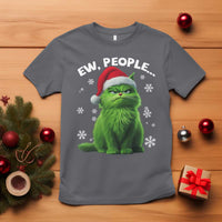 Funny Christmas Cat T Shirt Ew People Xmas Gag Gift - Wonder Print Shop