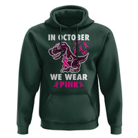 In October We Wear Pink Breast Cancer Awareness Toddler Kids Hoodie Pink Ribbon