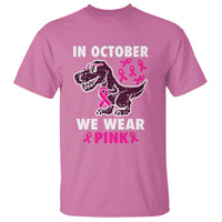 In October We Wear Pink Breast Cancer Awareness Toddler Kids T Shirt Pink Ribbon - Wonder Print Shop
