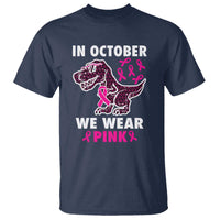 In October We Wear Pink Breast Cancer Awareness Toddler Kids T Shirt Pink Ribbon - Wonder Print Shop