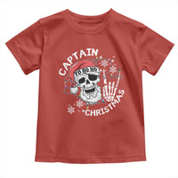 Pirate Christmas Toddler T Shirt Skull Skeleton Lights Pirates Caribbean Cruise