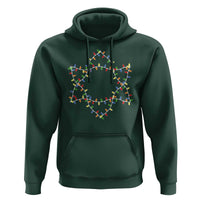 Christmas Religious Happy Chrismukkah Hoodie Lights Star of David