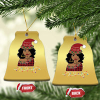 Black Santa African American Xmas Christmas Ornament Sassy Afro Queen Black Woman - Wonder Print Shop