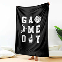 Game Day Basketball Throw Blanket Basketball Mom Sports Fan - Wonder Print Shop