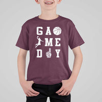 Game Day Basketball T Shirt For Kid Basketball Mom Sports Fan - Wonder Print Shop