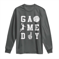 Game Day Basketball Long Sleeve Shirt Basketball Mom Sports Fan - Wonder Print Shop