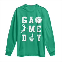 Game Day Basketball Long Sleeve Shirt Basketball Mom Sports Fan - Wonder Print Shop