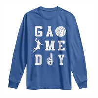 Game Day Basketball Long Sleeve Shirt Basketball Mom Sports Fan - Wonder Print Shop