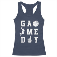 Game Day Basketball Racerback Tank Top Basketball Mom Sports Fan - Wonder Print Shop