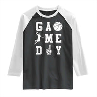 Game Day Basketball Raglan Shirt Basketball Mom Sports Fan - Wonder Print Shop