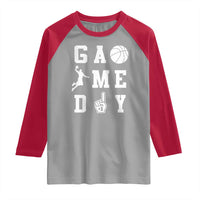 Game Day Basketball Raglan Shirt Basketball Mom Sports Fan - Wonder Print Shop