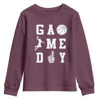 Game Day Basketball Youth Sweatshirt Basketball Mom Sports Fan - Wonder Print Shop