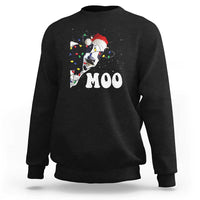 Christmas Cow Sweatshirt Funny Cow Lover Xmas Gift Farm - Wonder Print Shop