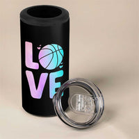 Basketball Lovers 4 in 1 Can Cooler Tumbler Basketball Mom Sports Fan - Wonder Print Shop