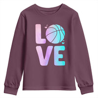Basketball Lovers Youth Sweatshirt Basketball Mom Sports Fan - Wonder Print Shop