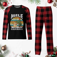 Mele Kalikimaka Hawaiian Plaid Pajama Set Beach Hawaii Xmas In July Tropical - Wonder Print Shop