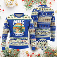 Mele Kalikimaka Hawaiian Ugly Christmas Sweater Beach Hawaii Xmas In July Tropical - Wonder Print Shop