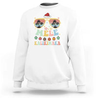 Santa Claus Sunglasses Beach Christmas In Hawaii Family Vacation Sweatshirt Mele Kalikimaka - Wonder Print Shop