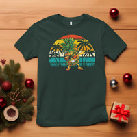 Dabbing Pineapple Christmas Tree Lights T Shirt Hawaiian Hawaii Tropical Xmas Men Gifts Sunglasses On - Wonder Print Shop
