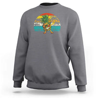 Dabbing Pineapple Christmas Tree Lights Sweatshirt Hawaiian Hawaii Tropical Xmas Men Gifts Sunglasses On - Wonder Print Shop