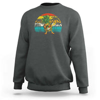 Dabbing Pineapple Christmas Tree Lights Sweatshirt Hawaiian Hawaii Tropical Xmas Men Gifts Sunglasses On - Wonder Print Shop