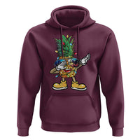 Dabbing Pineapple Christmas Tree Lights Xmas Sunglasses Hoodie Tropical Holiday Beach Tank for Hawaii Vacation