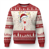 Pickleball Christmas Ugly Christmas Sweater Holiday Reindeer Player Gifts Sports Xmas - Wonder Print Shop