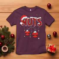 Christmas Couples T Shirt Chest Nuts Couples Funny Matching Chestnuts - Wonder Print Shop