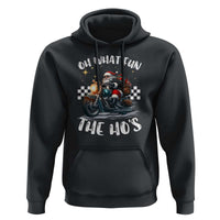 Biker Grandpa Santa on Motorcycle Christmas Hoodie Funny Oh What Fun It Is To Ride
