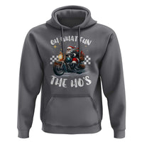 Biker Grandpa Santa on Motorcycle Christmas Hoodie Funny Oh What Fun It Is To Ride