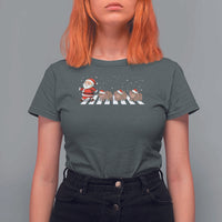 Christmas Moo Deng T Shirt For Women Santa Baby Pygmy Hippo Trendy Xmas - Wonder Print Shop