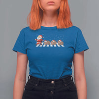 Christmas Moo Deng T Shirt For Women Santa Baby Pygmy Hippo Trendy Xmas - Wonder Print Shop
