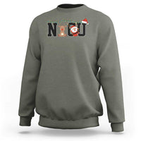 Christmas Ncu Nurse Sweatshirt Cute Reindeer Student Xmas Gift - Wonder Print Shop