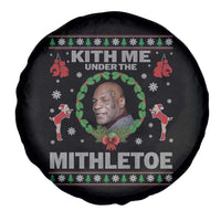 Funny Christmas Spare Tire Cover Kith Me Under The Mithletoe Tyson Ugly Xmas - Wonder Print Shop