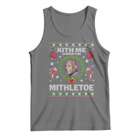 Funny Christmas Tank Top Kith Me Under The Mithletoe Tyson Ugly Xmas - Wonder Print Shop