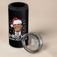 Funny Christmas Obama 4 in 1 Can Cooler Tumbler Funny Santa Xmas Light - Wonder Print Shop